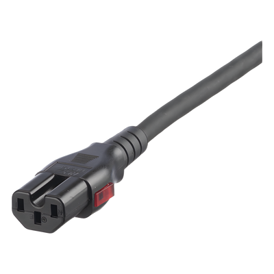 Cable de Alimentación Eléctrica Con Bloqueo Doble de Seguridad, de IEC C14 a IEC C13, 4 ft. de Largo, Color Negro, Paquete de 10 Piezas - Image 3
