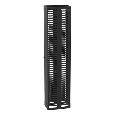 Organizador Vertical PatchRunner™, Doble (Frontal y Posterior), Para Rack Abierto de 45 Unidades, 12in de Ancho, Color Negro - Image 3