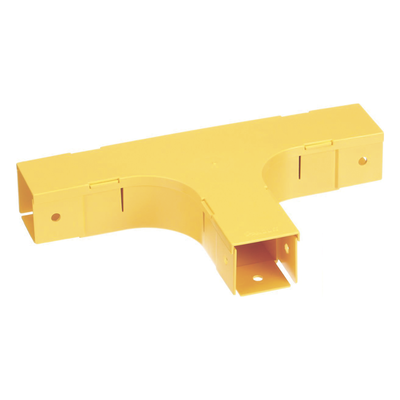 Accesorio en T Horizontal, Con Ángulos a 90º, Para Canaletas FiberRunner™ 2X2, Color Amarillo - Image 3