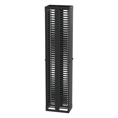 Organizador Vertical PatchRunner™, Doble (Frontal y Posterior), Para Rack Abierto de 45 Unidades, 12in de Ancho, Color Negro - Image 4