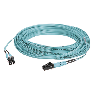 Jumper de Fibra Optica Multimodo 50|125 OM3, LC-LC Duplex, OFNR (Riser), Color Aqua, 15 Metros (49.21 Pies) - Image 3