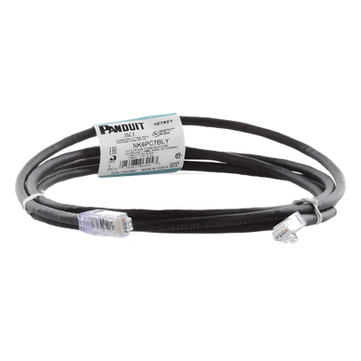 Cable de Parcheo UTP | Cat 6 | 24 AWG | 2.1 m (7 ft) | T568B | CM | Negro - Image 2