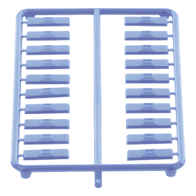 Paquete de 100 Iconos de Datos de Instalación a Presión, Para Jacks Mini-Com de Panduit, De Plástico, Color Azul - Image 4