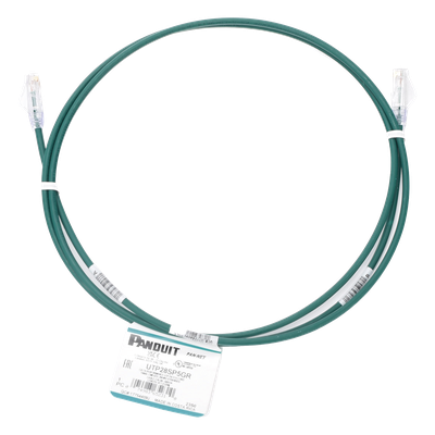 Cable de Parcheo TX6, UTP Cat6, Diámetro Reducido (28AWG), Color Verde, 1.52 Metros (5 Pies) - Image 2