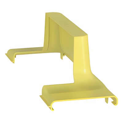 Tapa de Bajada Vertical | Compatibilidad Canaleta 4x4 a 24x4 | Radio de Curvatura 50.8 mm | Color Amarillo - Image 2