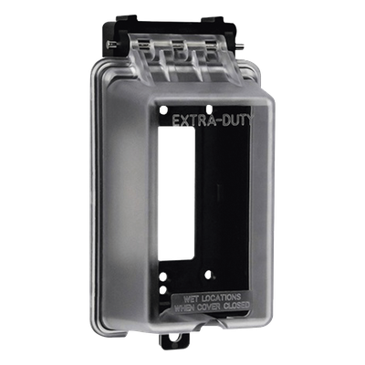 Caja Protectora de Contactos para Exterior | Policarbonato de Alto Impacto | Protección NEMA 3R | 127V 15A 60Hz | Tapa Transparente Base Negra | Resistente a Intemperie UV - Image 2