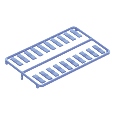 Paquete de 100 Iconos de Datos de Instalación a Presión, Para Jacks Mini-Com de Panduit, De Plástico, Color Azul - Image 5