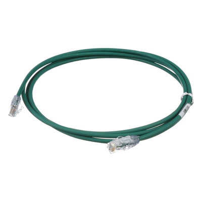 Cable de Parcheo UTP Cat6A, CM|LSZH, Diámetro Reducido (28AWG), Color Verde, 2.13 Metros (7 Pies) - Image 3