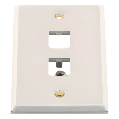 Placa de Pared Vertical, de Acero Inoxidable, Salida Para 2 Puertos Mini-Com - Image 3