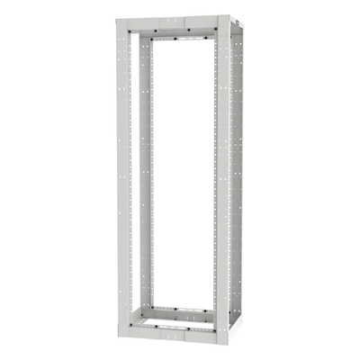Rack de Cuatro Postes Estándar de 19", Rieles Roscados #12-24, Profundidad Ajustable de 23 a 42 in, 45 Unidades de Rack, Color Blanco - Image 3