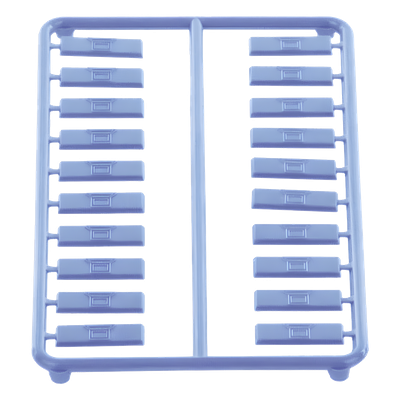 Paquete de 100 Iconos de Datos de Instalación a Presión, Para Jacks Mini-Com de Panduit, De Plástico, Color Azul - Image 6