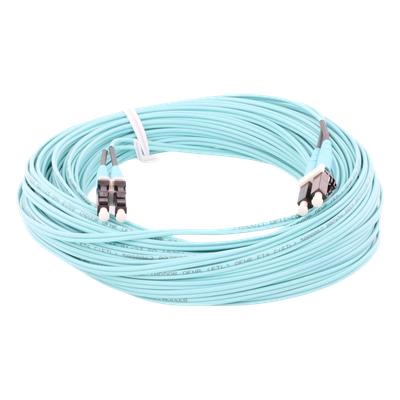 Jumper de Fibra Optica Multimodo 50|125 OM4, LC-LC Duplex, OFNR (Riser), Color Aqua, 20 Metros (65.62 Pies) - Image 4