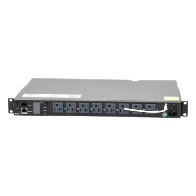 PDU Switchable y Monitoreable por Toma (MS) para Distribución de Energía, Enchufe de Entrada NEMA 5-15P, Con 8 Salidas 5-20R, Horizontal 19in, 120 Vca, 15 Amp, 1UR - Image 4