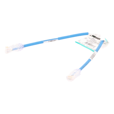 Cable de Parcheo UTP Cat6A | 28AWG | CM-LSZH | 0.3 m (1 Pie) | Azul - Image 4