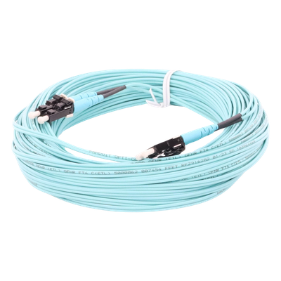 Jumper de Fibra Optica Multimodo 50|125 OM4, LC-LC Duplex, OFNR (Riser), Color Aqua, 20 Metros (65.62 Pies) - Image 5