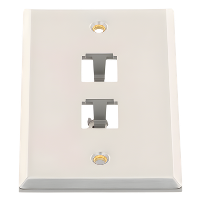 Placa de Pared Vertical, de Acero Inoxidable, Salida Para 2 Puertos Mini-Com - Image 5