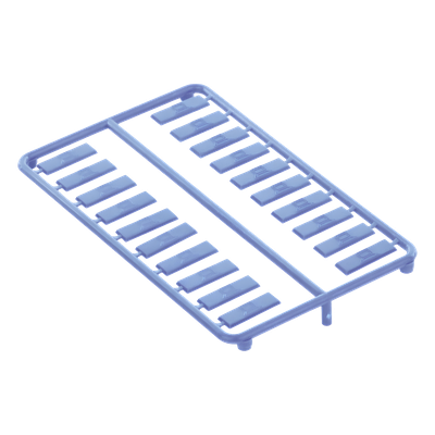 Paquete de 100 Iconos de Datos de Instalación a Presión, Para Jacks Mini-Com de Panduit, De Plástico, Color Azul - Image 7
