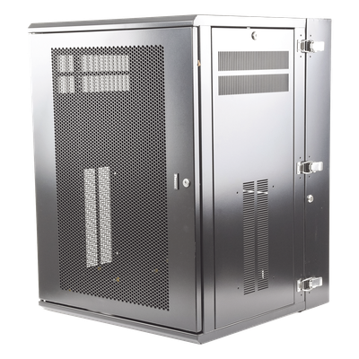 Gabinete PanZone de Montaje en Pared, de 19in, Puerta Ventilada, 18 UR, 635mm de Profundidad, Color Negro - Image 5
