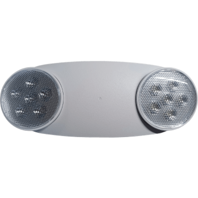 Luminaria de Emergencia LED| Doble Cabezal Ajustable | 120-277V Dual Voltage | 90 Minutos Autonomía | 230-430 Lúmenes | ABS 5VA Retardante de Llama
