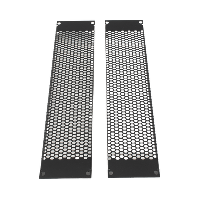 Panel de Ventilación Rack | 2U | 19" | Acero Calibre 18 | 54% Área Ventilada | Kit 2 Piezas - Image 2