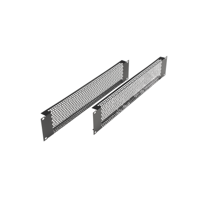 Panel de Ventilación Rack | 2U | 19" | Acero Calibre 18 | 54% Área Ventilada | Kit 2 Piezas - Image 4