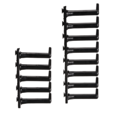 Kit de Gestión de Cables | 15 RU | Dedos 100 mm | Configuración Derecha e Izquierda | Negro
