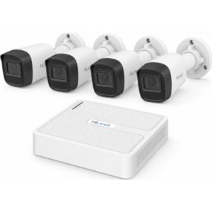 Kit IP 2 Megapixel | NVR de 4 Canales con 4 Puertos PoE | 4 Cámaras IP Bala para Exterior